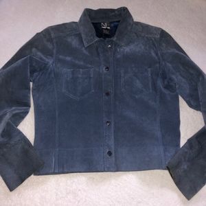 New Frontier Blue Suede Jacket 4